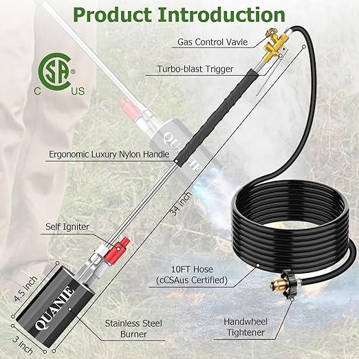 FlameFlow™ Outdoor Weed Burner