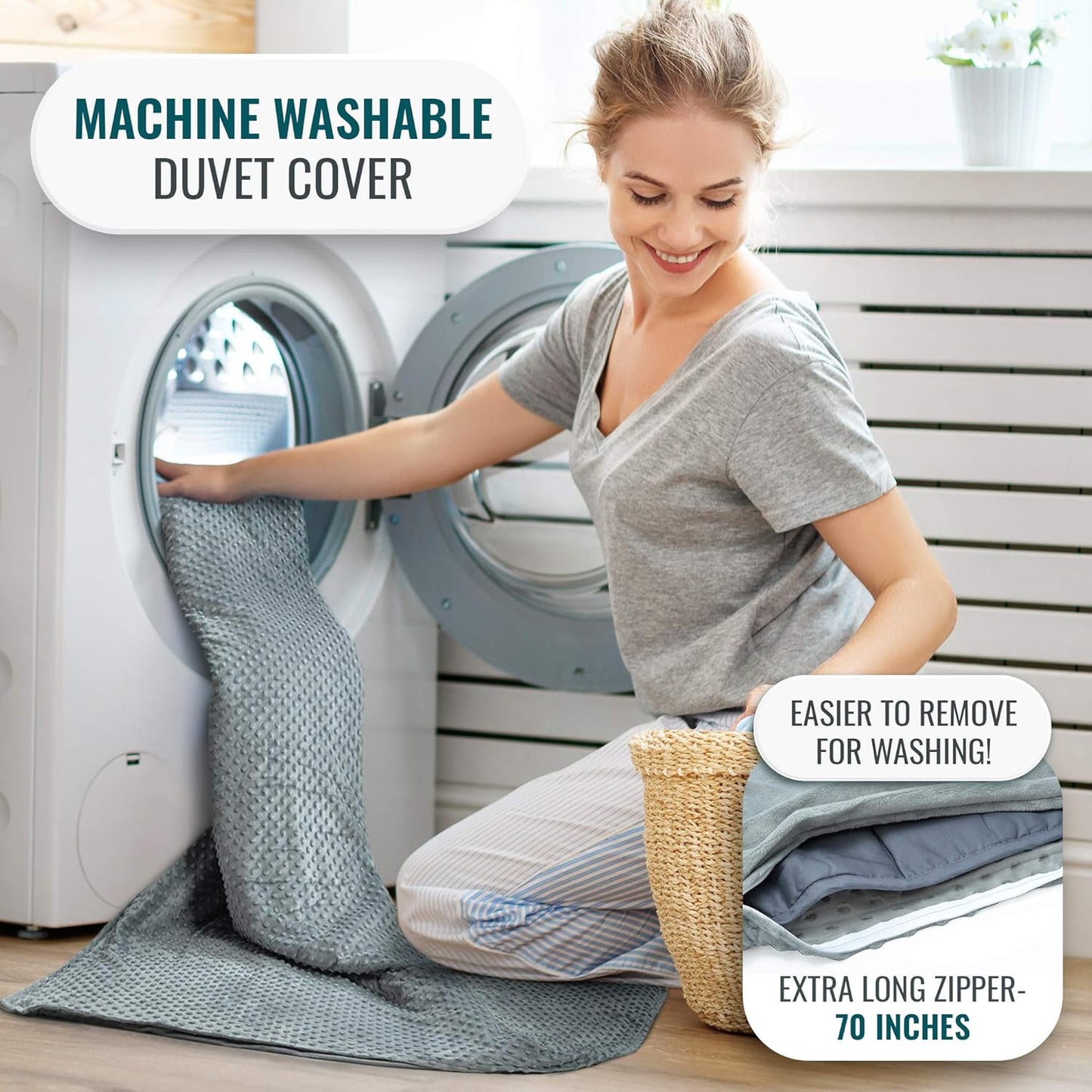 CalmNest™ Weighted Comfort Blanket